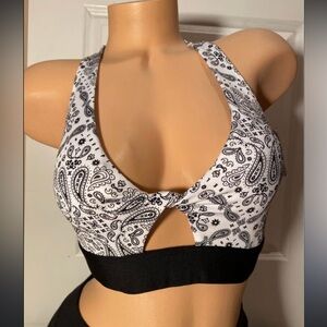 PINK: Black and White Women's Bralette